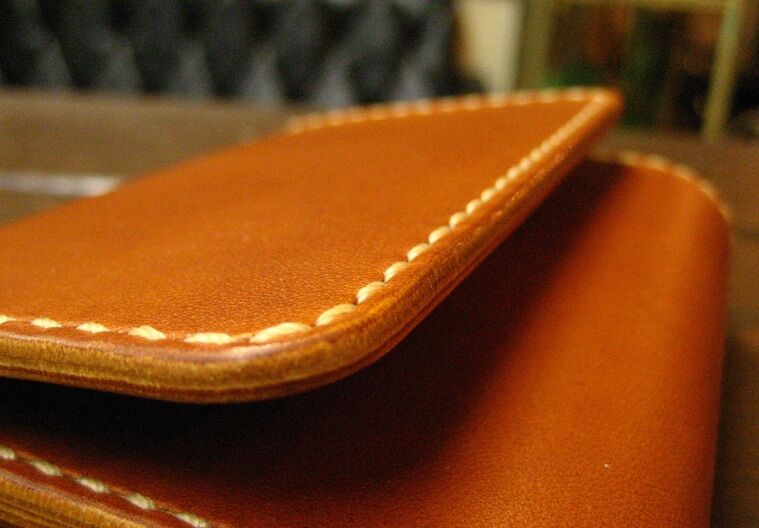 выкройка бумажника из кожи